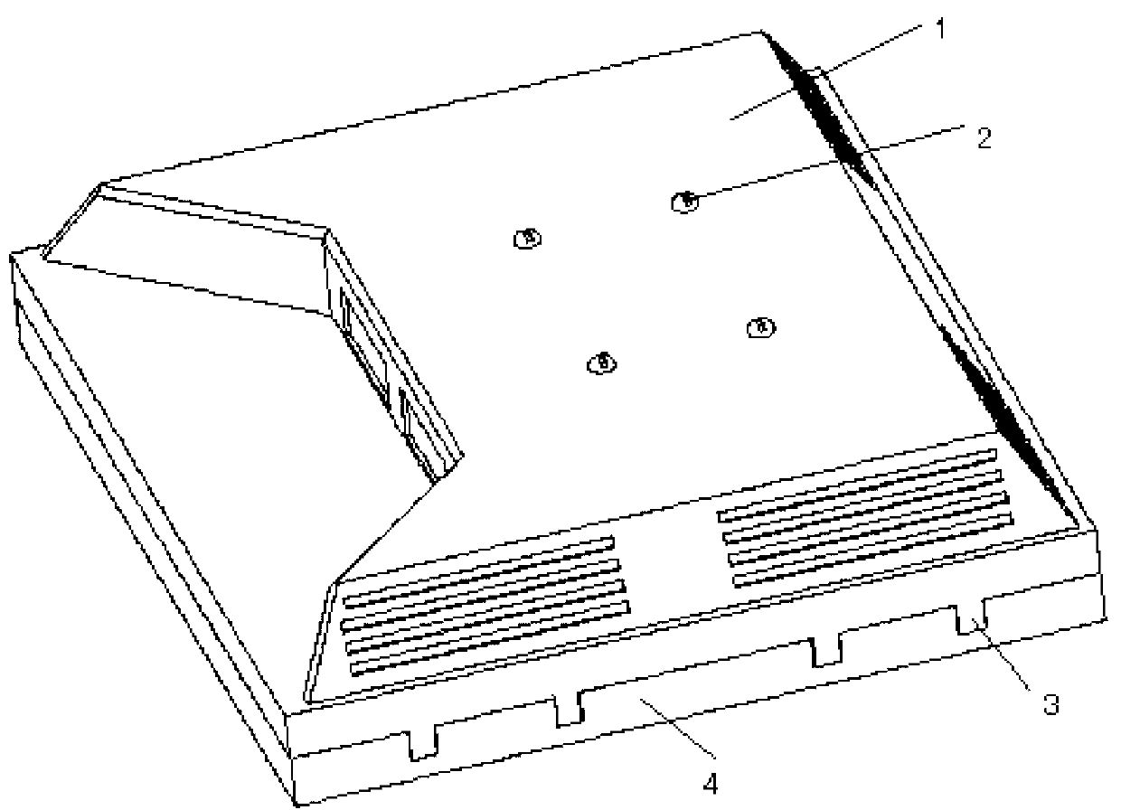 Liquid crystal display framework with initiative detachment function and initiative detachment device