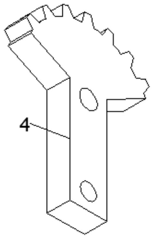 Brake pad stamping die with good heat dissipation performance