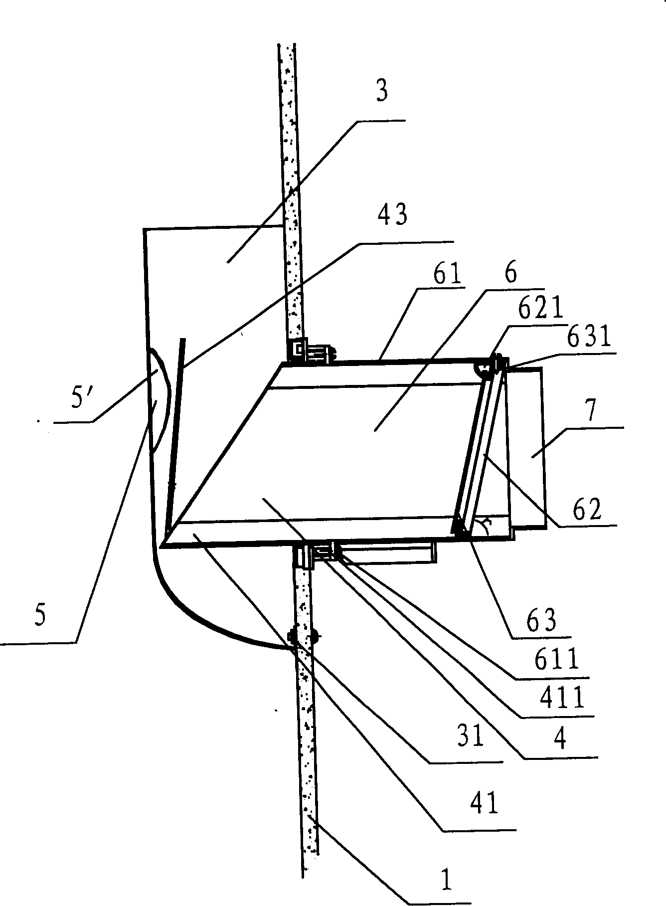 Pressure variable exhausting channel