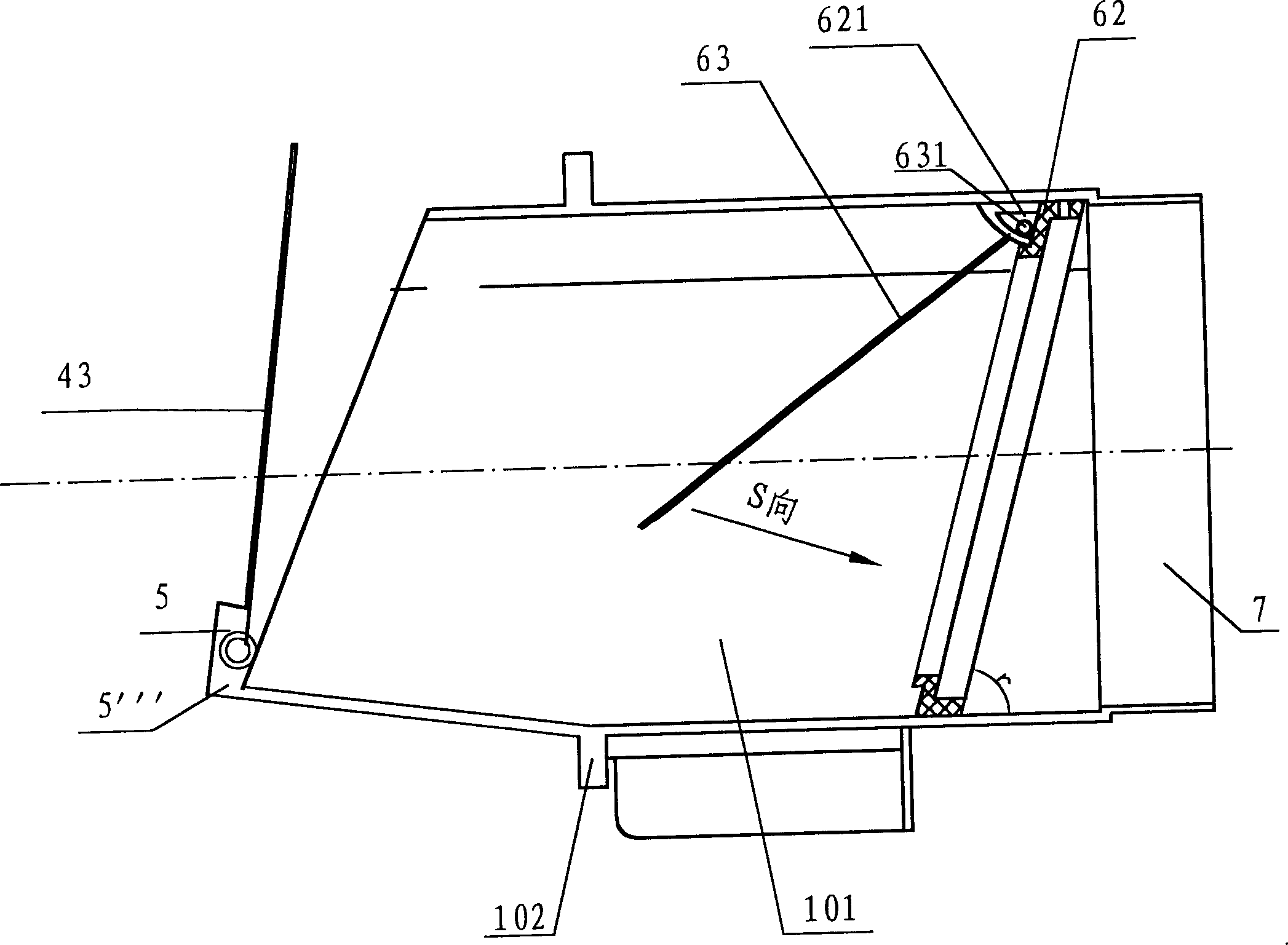 Pressure variable exhausting channel