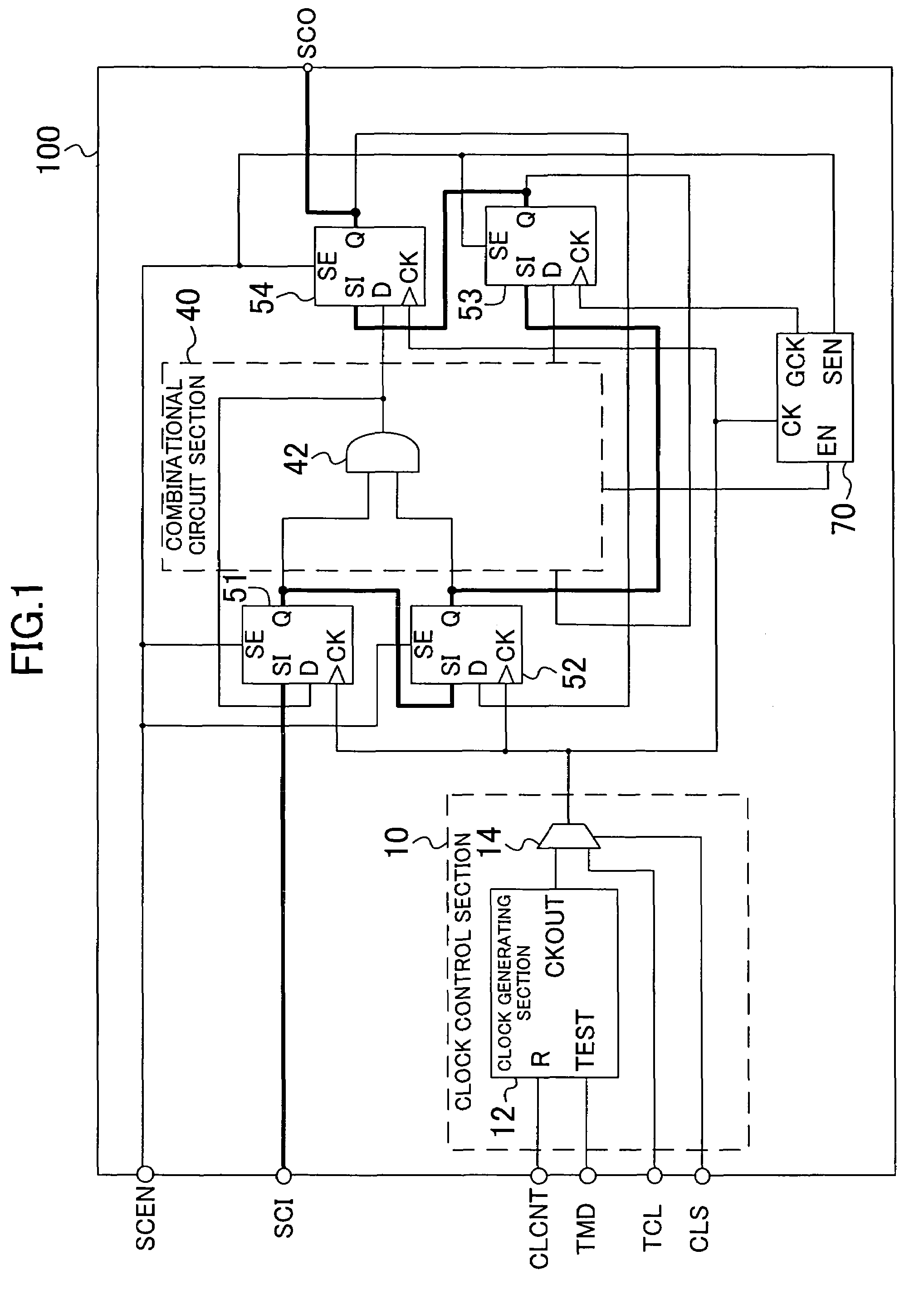 Semiconductor integrated circuit, and designing method and testing method thereof