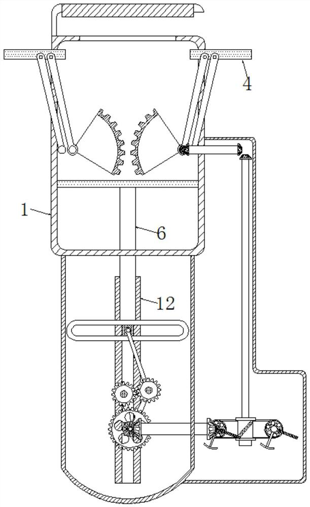 Wall face smearing device ensuring quantitative discharging and avoiding cement waste