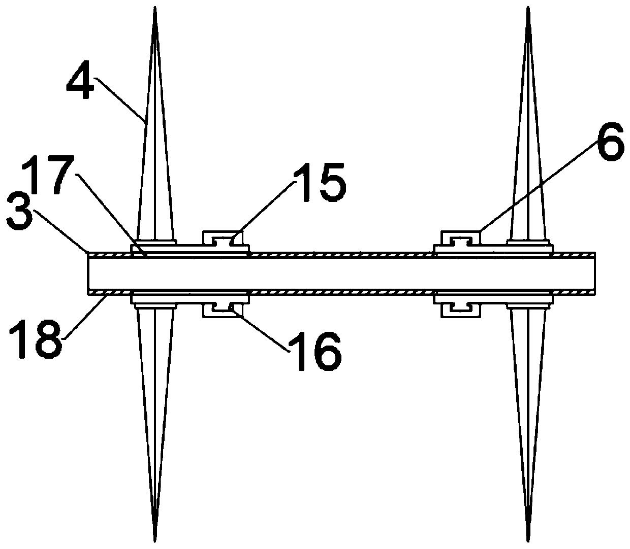 Joint cutting mechanism for road construction and joint cutting machine