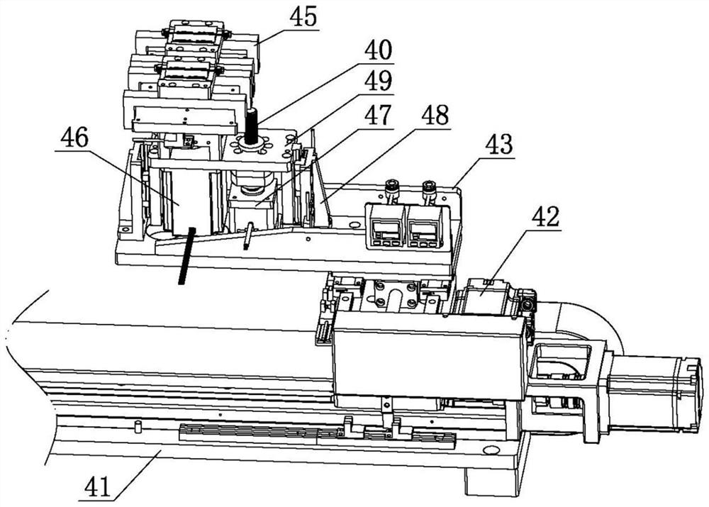 Feeding work station for detection equipment