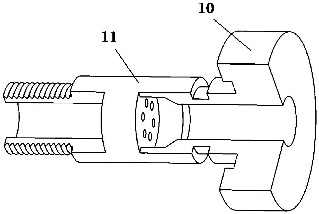 Wall-penetrating electrical connector for underwater external pressure container and use method thereof