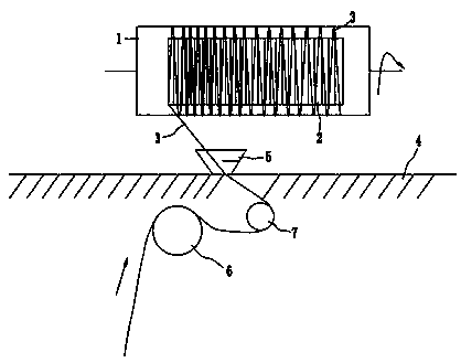 A method for detecting the abrasion resistance of yarn and its yarn winding friction device