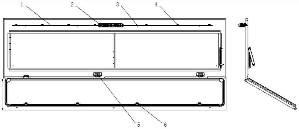 Cabinet sealing revolving door device and offshore wind turbine cabinet adopting same