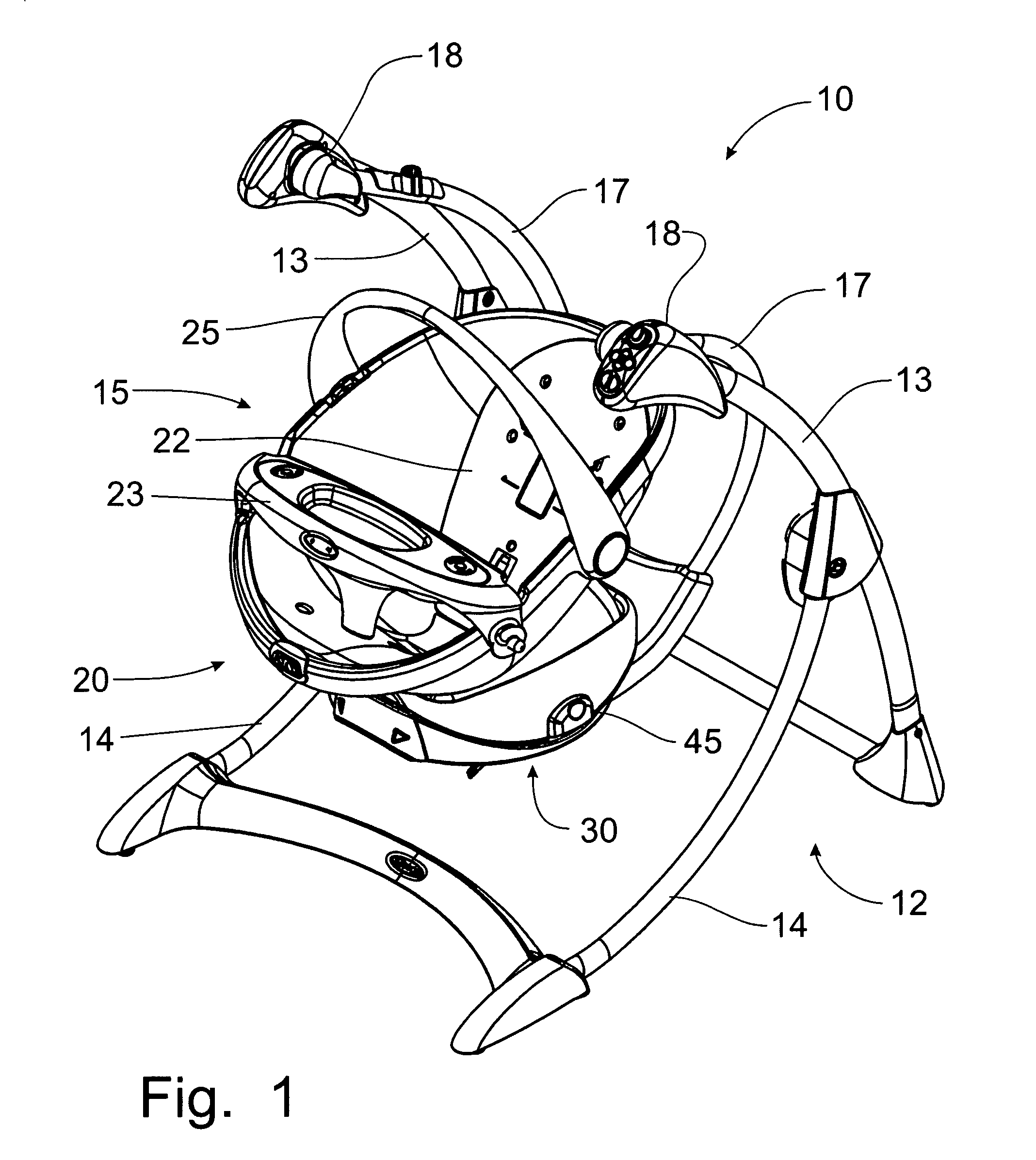 Dual function lift handle for infant seat carrier