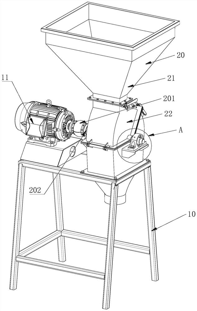 Cosmetic glass bottle crushing and recycling equipment