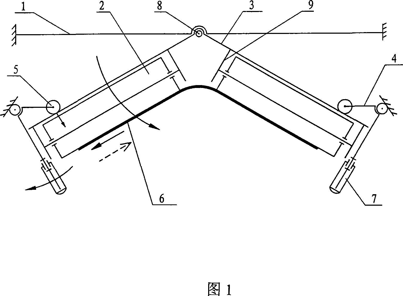 Back-V-type automatic error-correction device