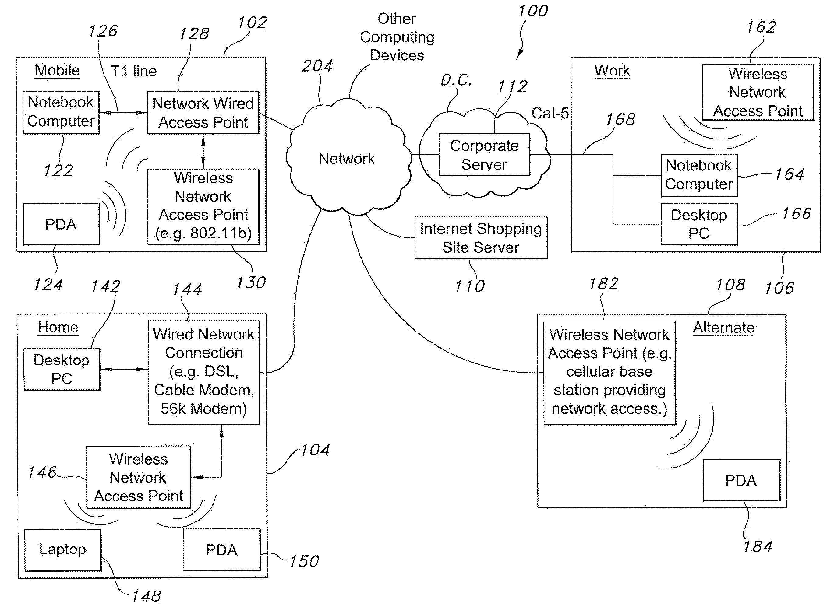 Securing a network connection by way of an endpoint computing device