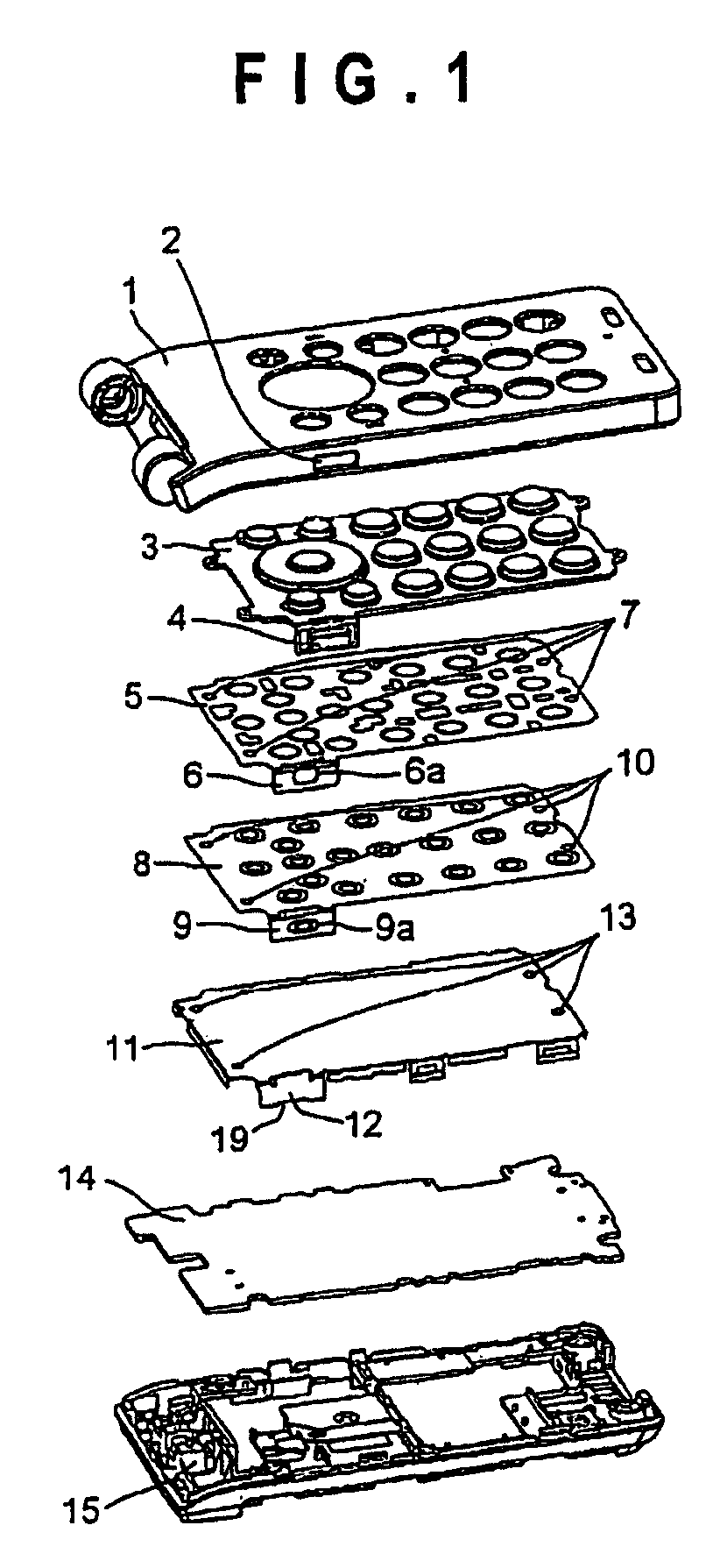 Operating device, information processing terminal including the operating device, and assembly method for the operating device and the information processing terminal