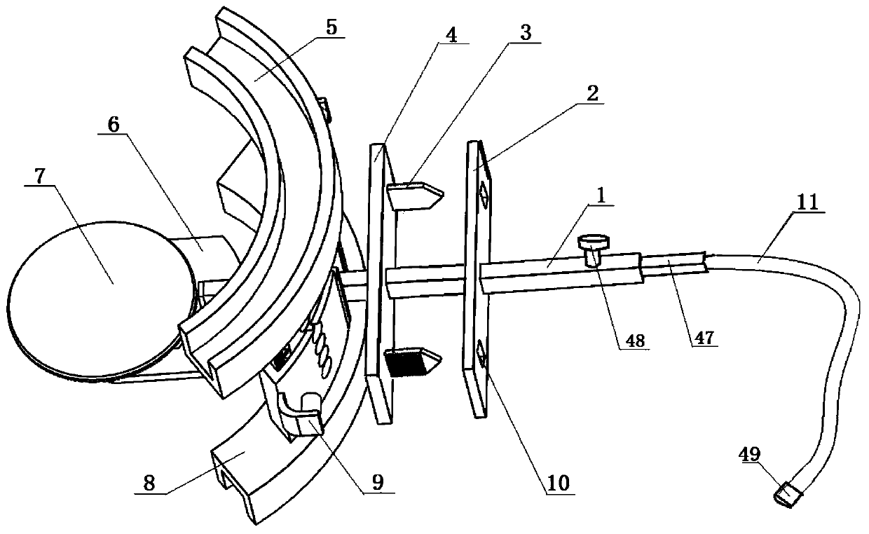 Water bag-type adjustable arch-shaped biting device