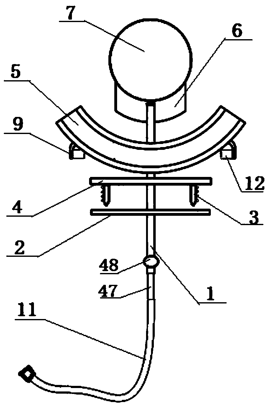 Water bag-type adjustable arch-shaped biting device