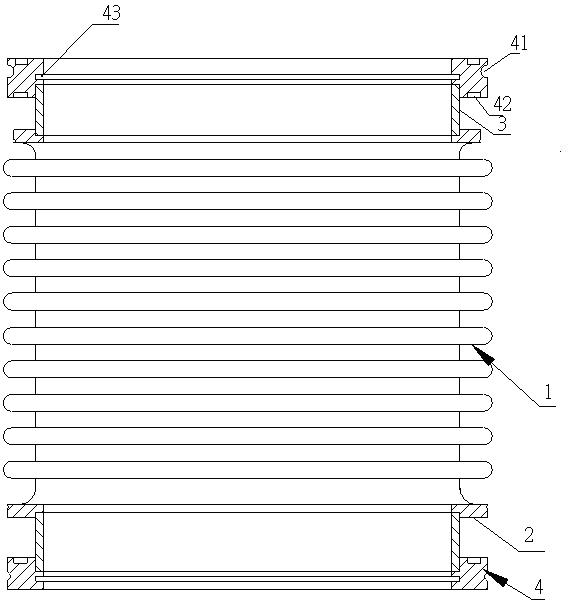 Calipers flange welded type bellows