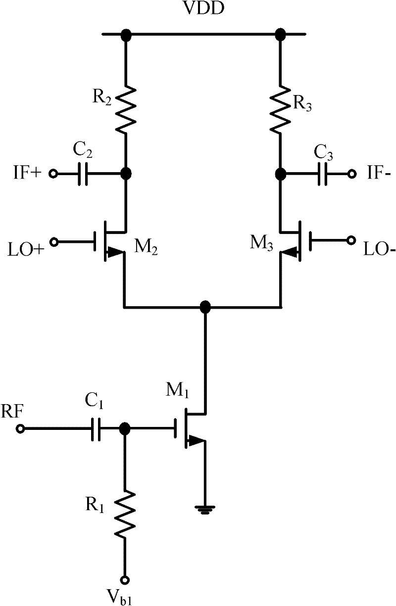 High-linearity frequency mixer in radio frequency identification