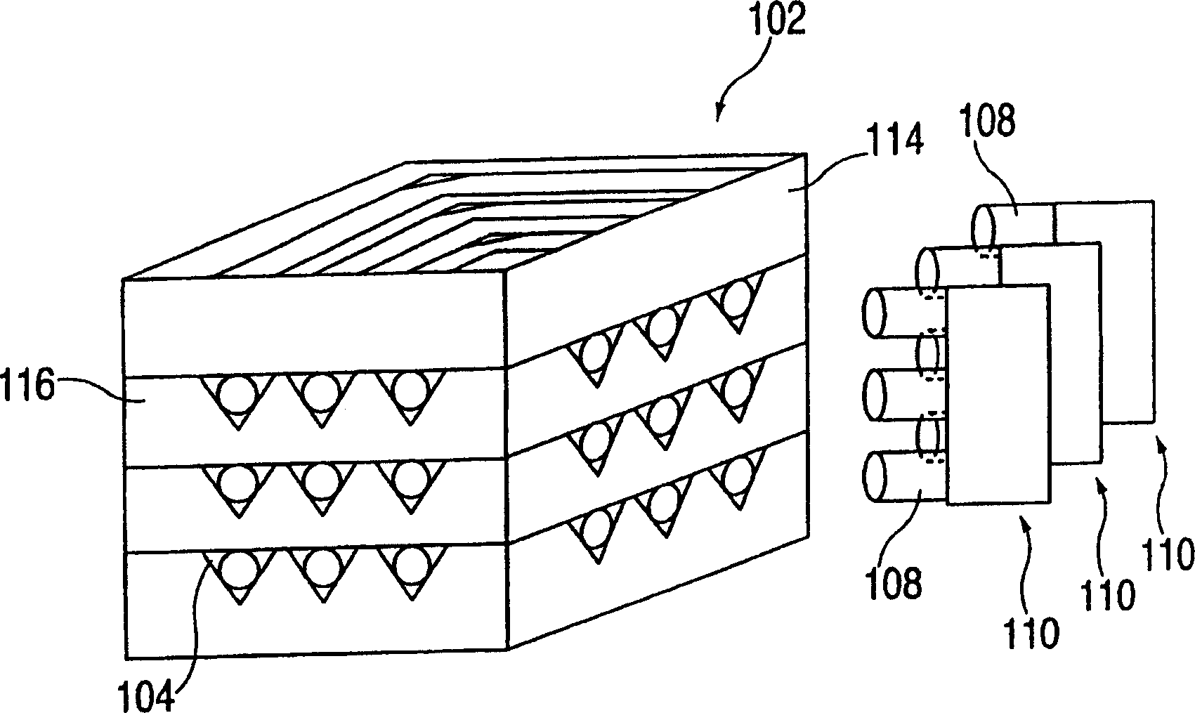 Non-inserted core optical fiber equipment used for optical back plate connecting system