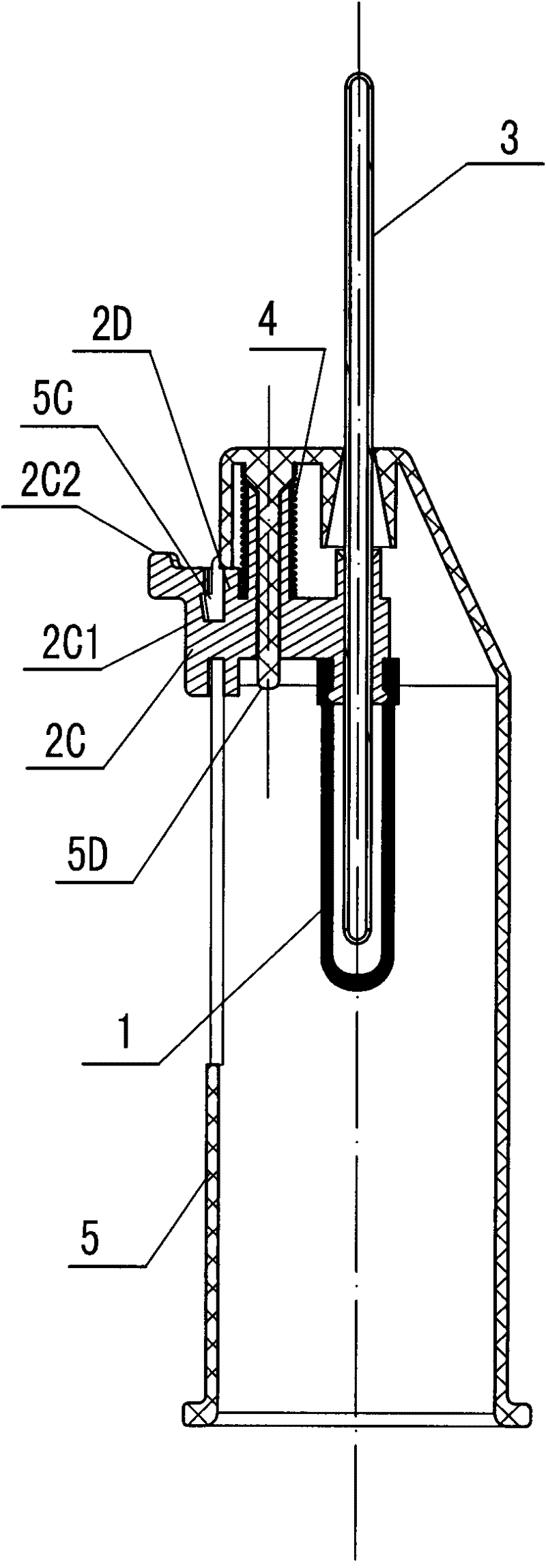 Disposable safe blood collector