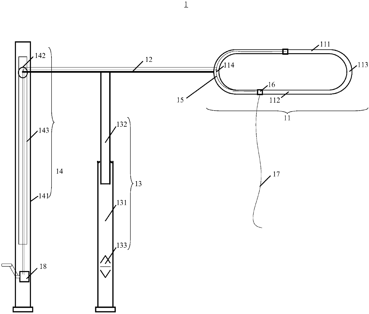 Vine plant hanging device