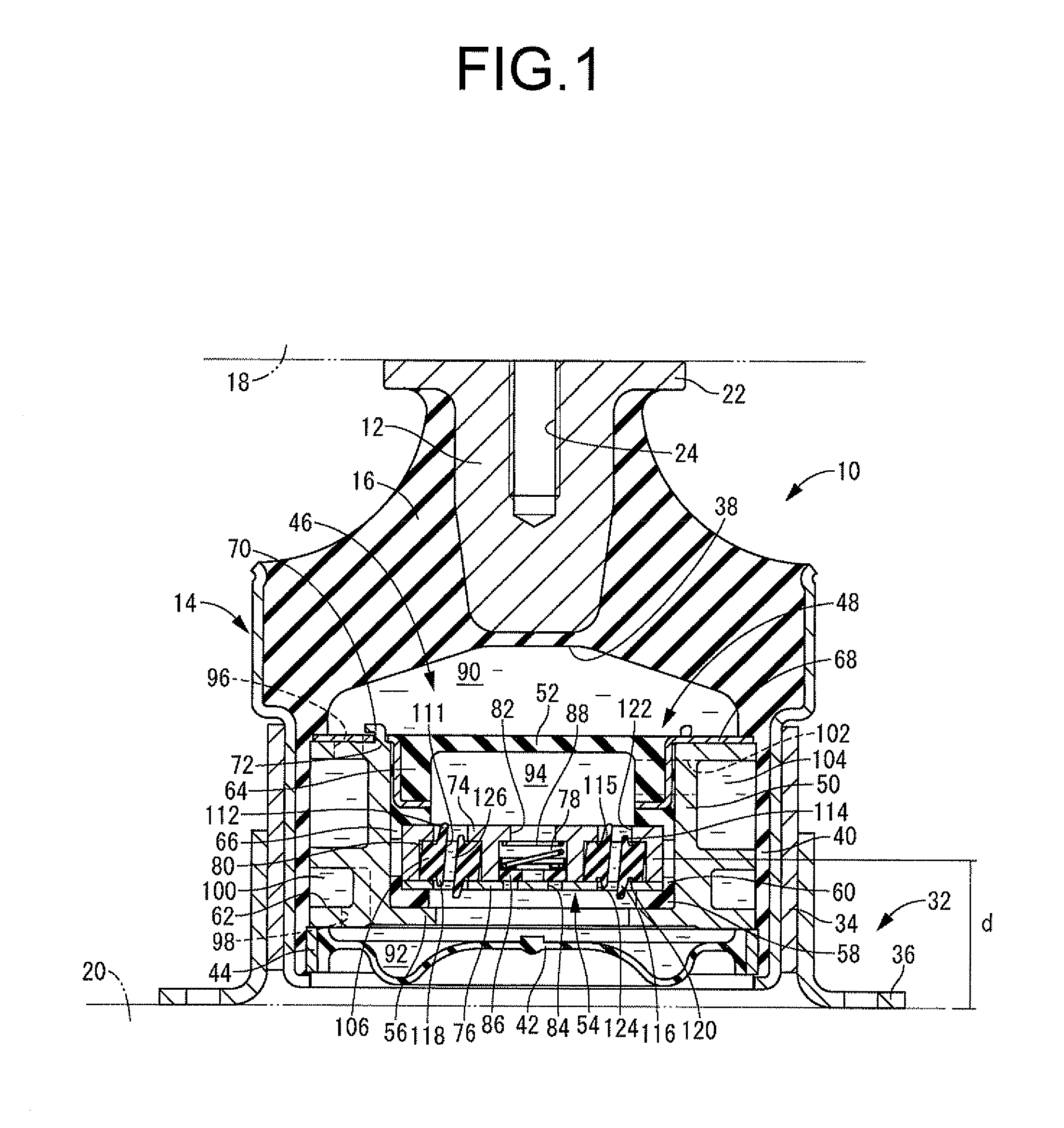 Fluid-filled type vibration damping device