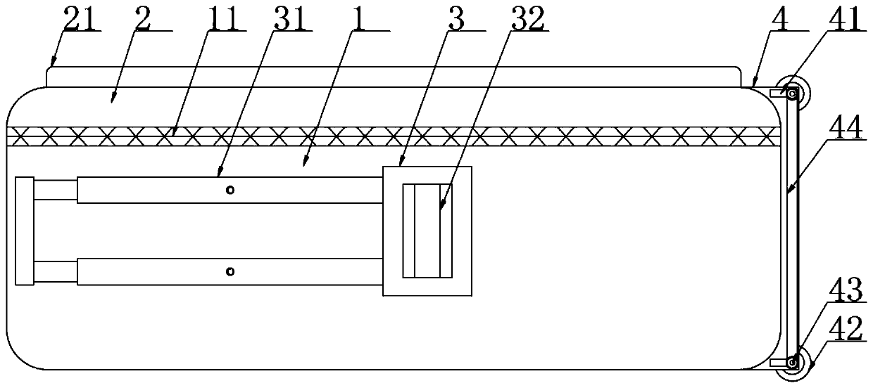 Suitcase with two pull rods and high gravity bearing capability