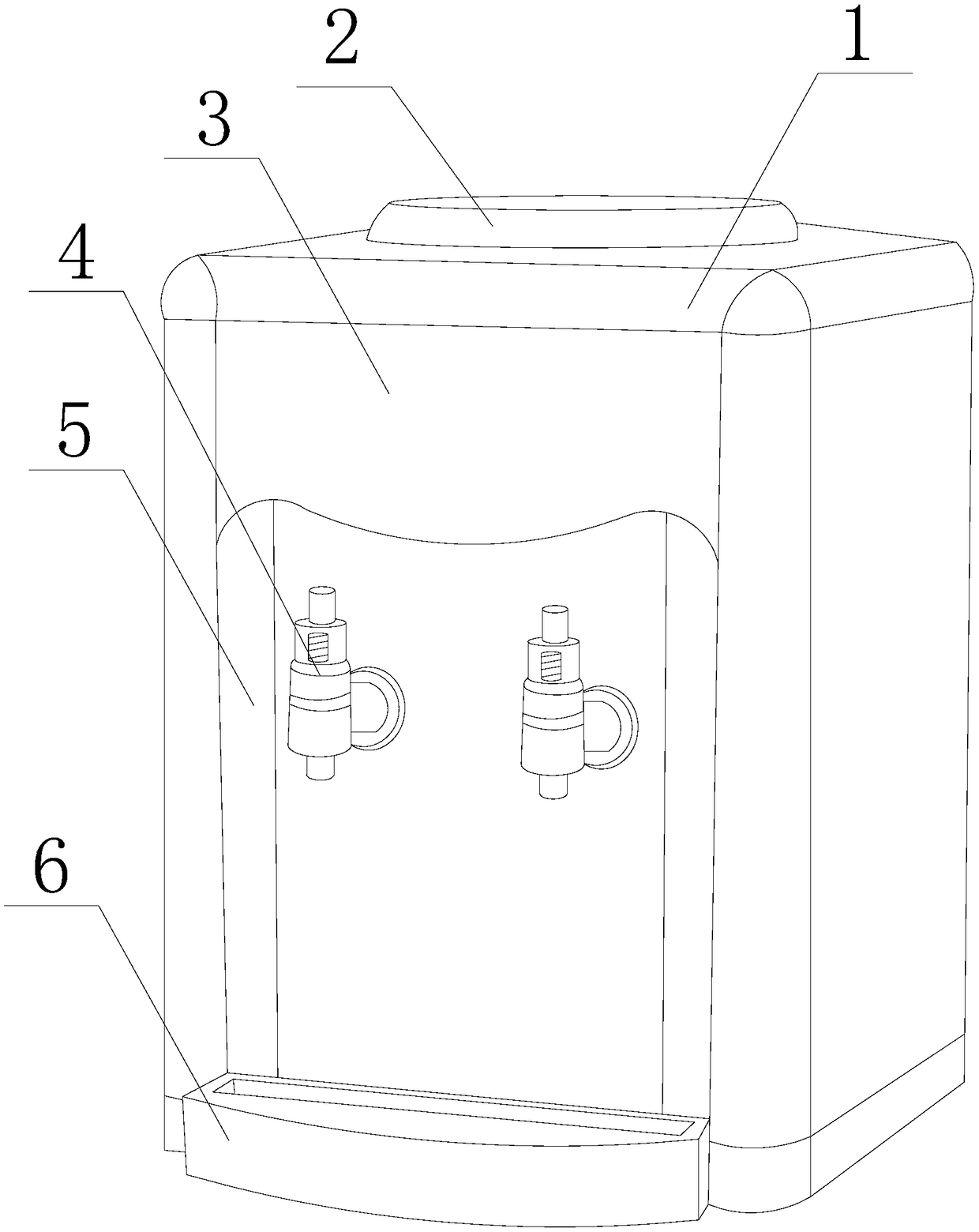 Armature rustproof power protection control device of water dispenser contact switch