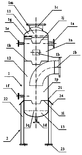 A tail gas scrubber using a gas-liquid separation membrane