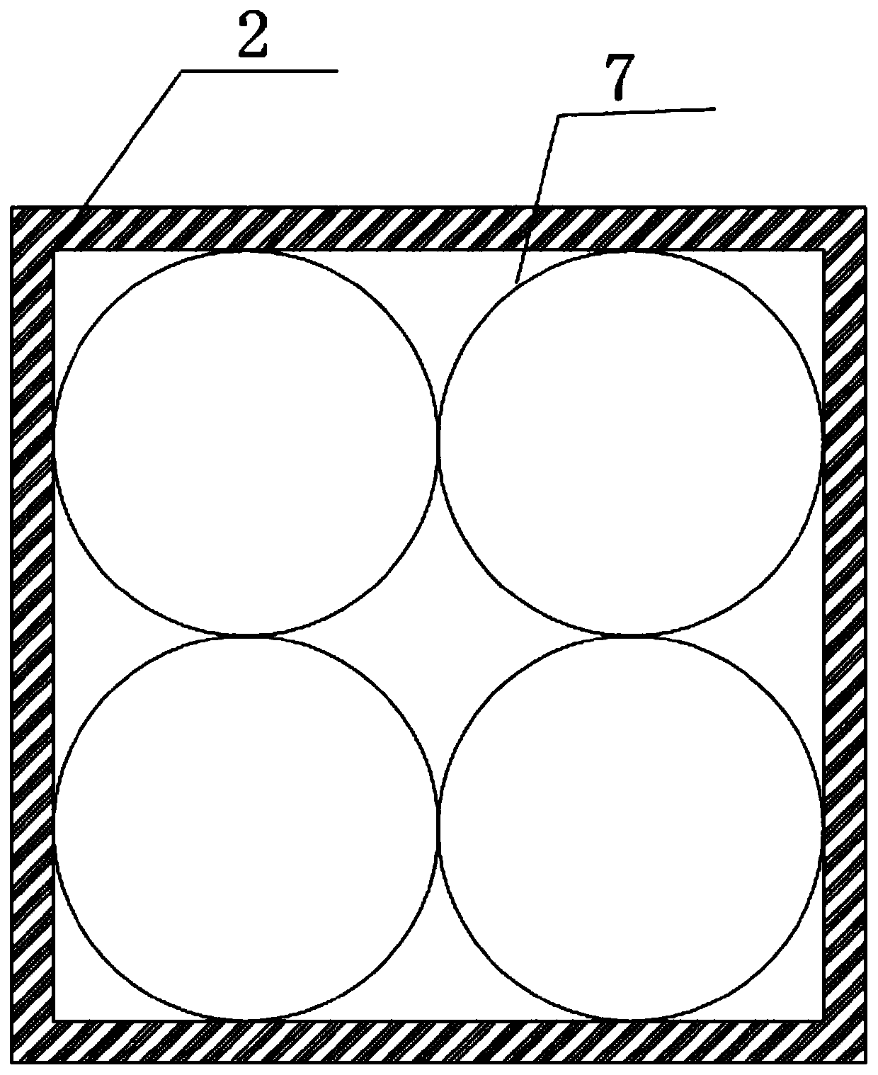 A square sleeve type self-resetting metal friction damper