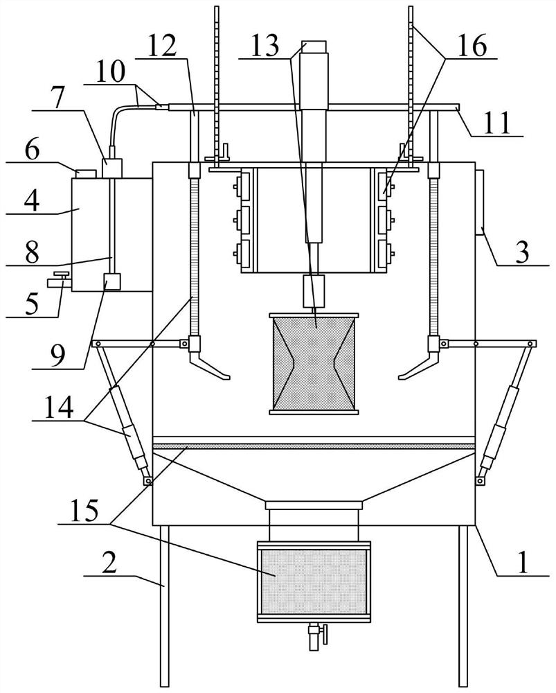 Aviation part cleaning and drying box with good cleaning effect