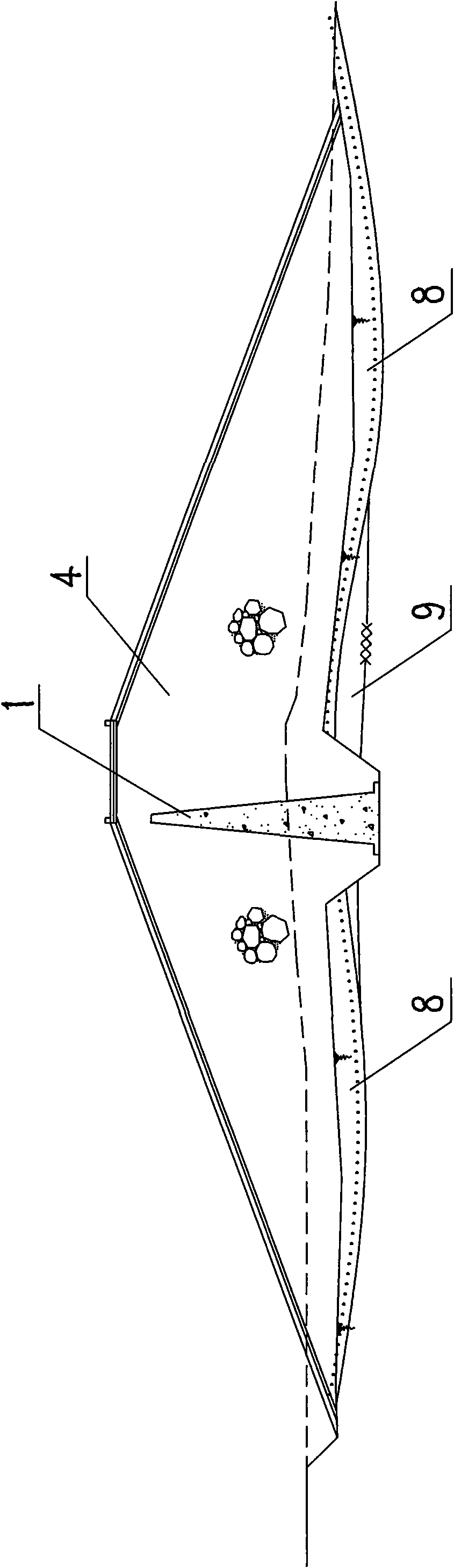 Dam joint structure and construction method thereof