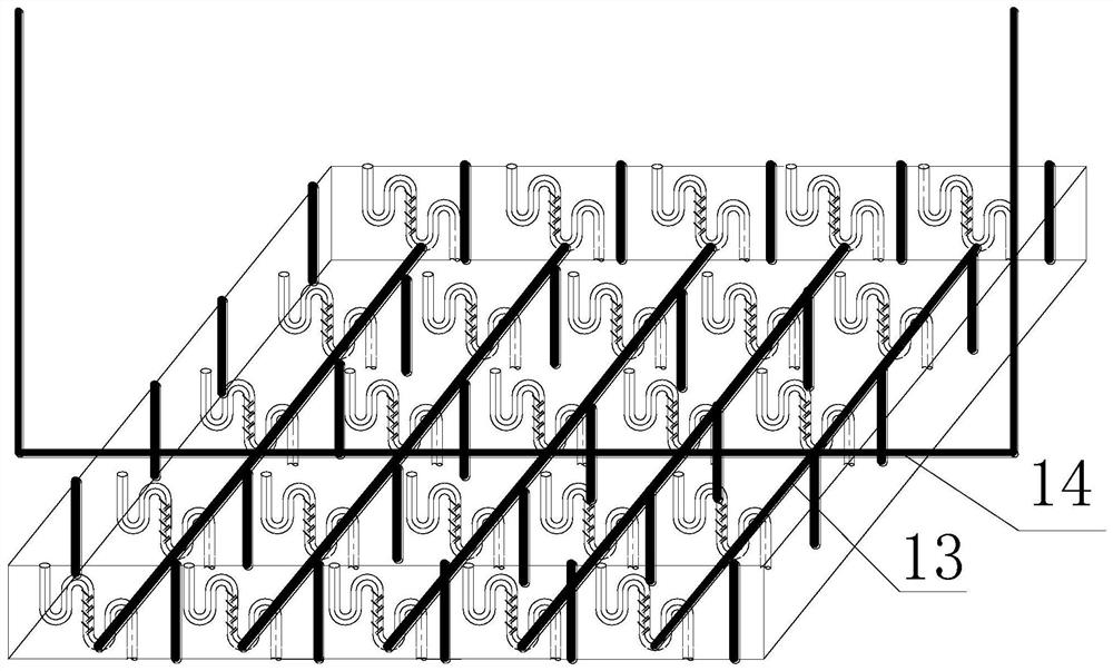 "Double S-type" drainage and salt control pipeline integrated isolation pad and method in saline-alkali land