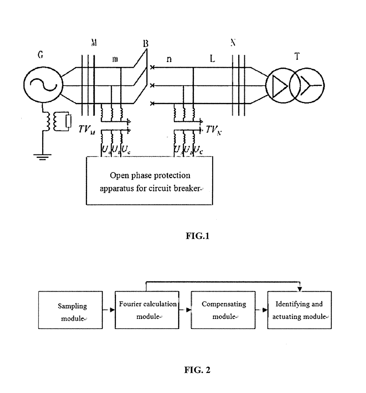 Method and apparatus for identifying open phase of circuit breaker on basis of voltage