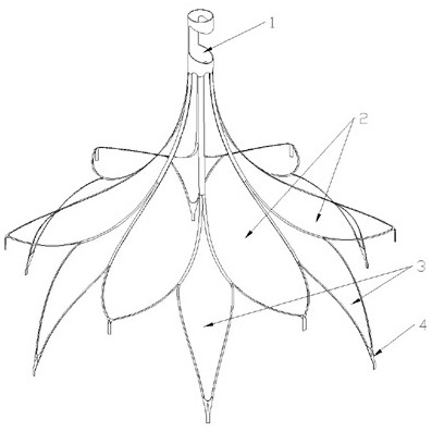 A lotus petal-type double-layer point-supported retrievable vena cava filter and its manufacturing method