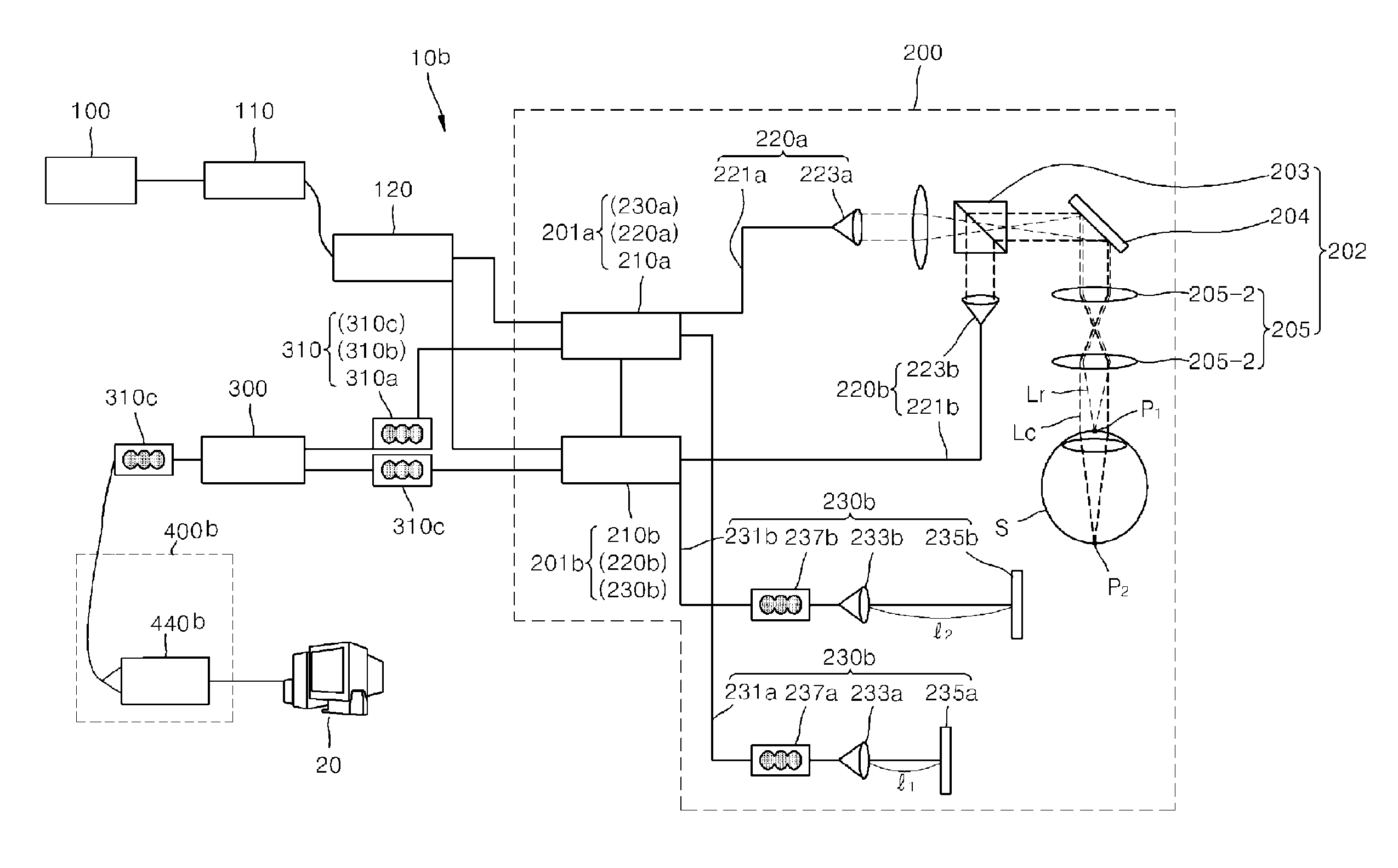 Dual focusing optical coherence imaging system