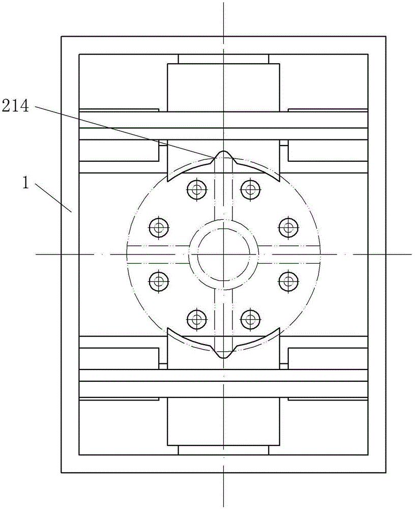 Clamping and positioning device for pneumatic flange