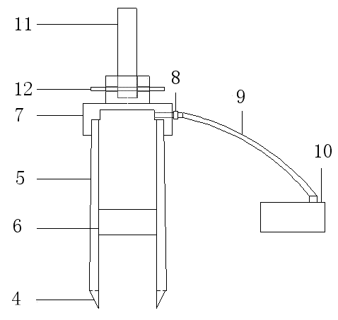 Indoor model test soil borrowing device based on micro-structure analysis and soil borrowing method