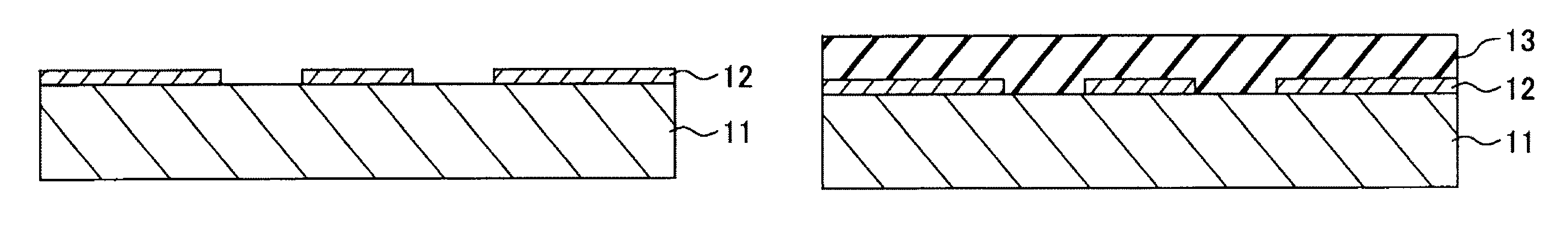 Method of forming pattern of inorganic material film comprising thermally induced cracking