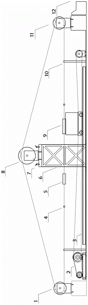 Tension exerting system for conductor detection device