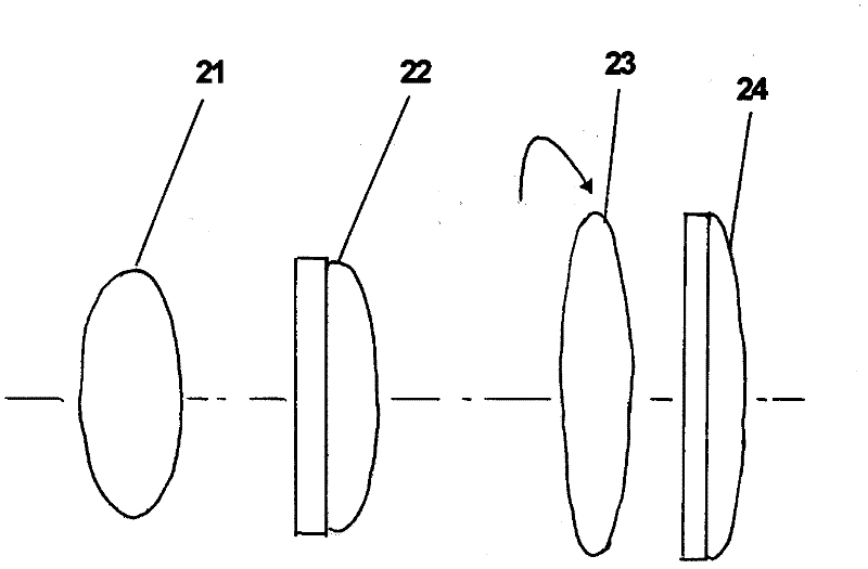 Projection lighting optical path based on semiconductor laser array