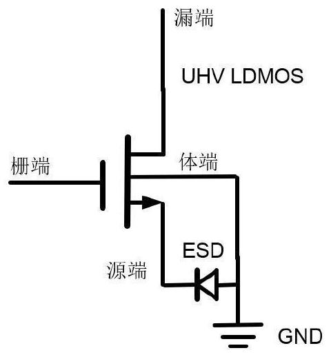 A lateral double diffused transistor