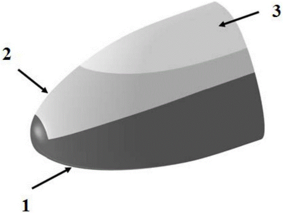 Prediction method of forecabin thermal protection system whole trajectory temperature boundary of hypersonic velocity aircraft