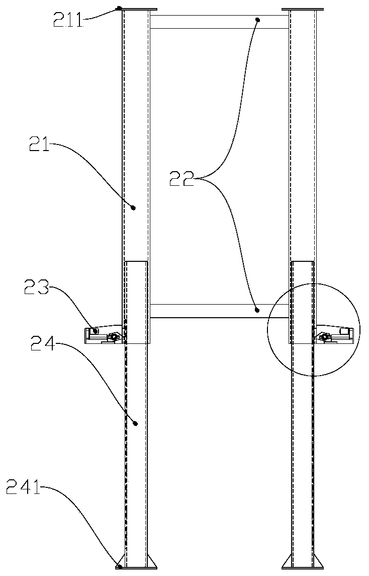 Combined type telescopic sleeve jacking device and method