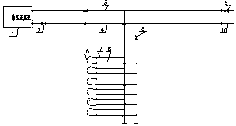 Hydraulic pipe pressure test method