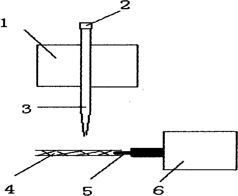 Method for preparing genetic material born by microvia stent