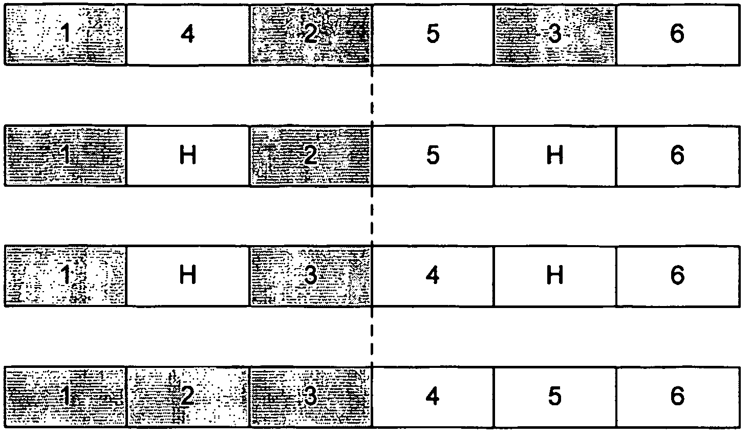 In-place data deinterleaving