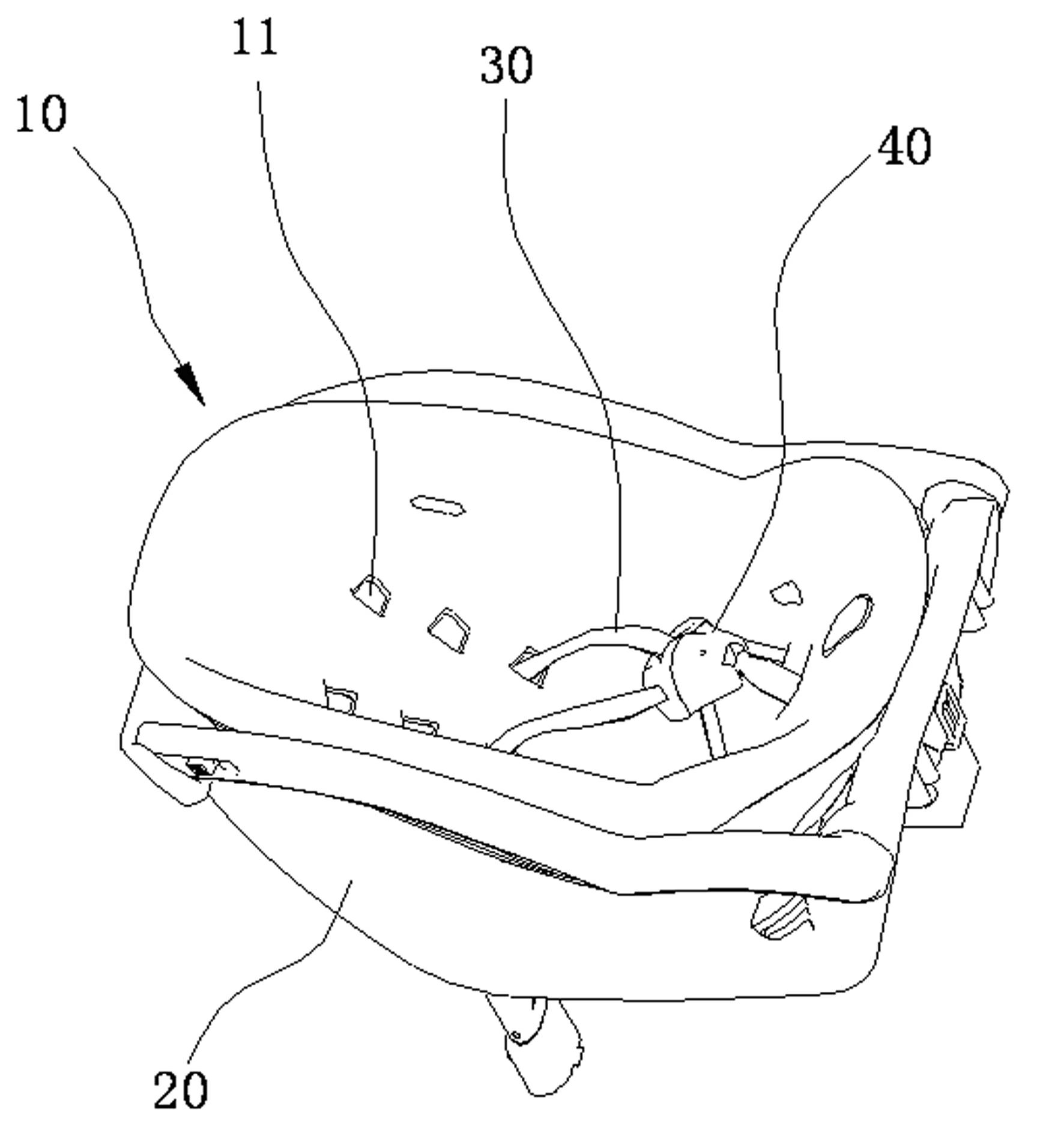 Child safety seat for automobiles