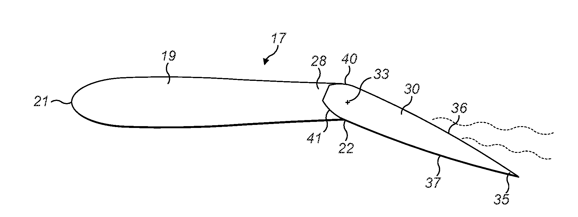 Control surface for an aircraft