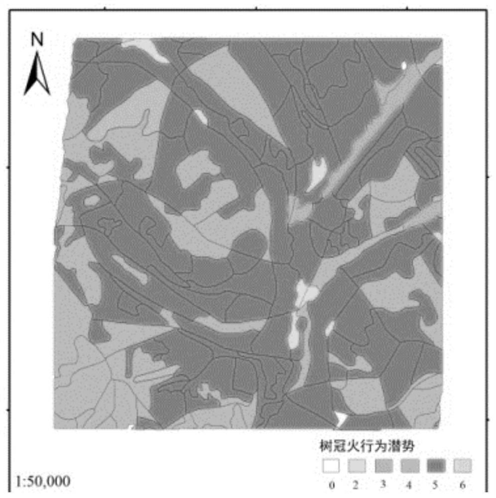 Forest fire behavior potential prediction method based on multi-source data fusion