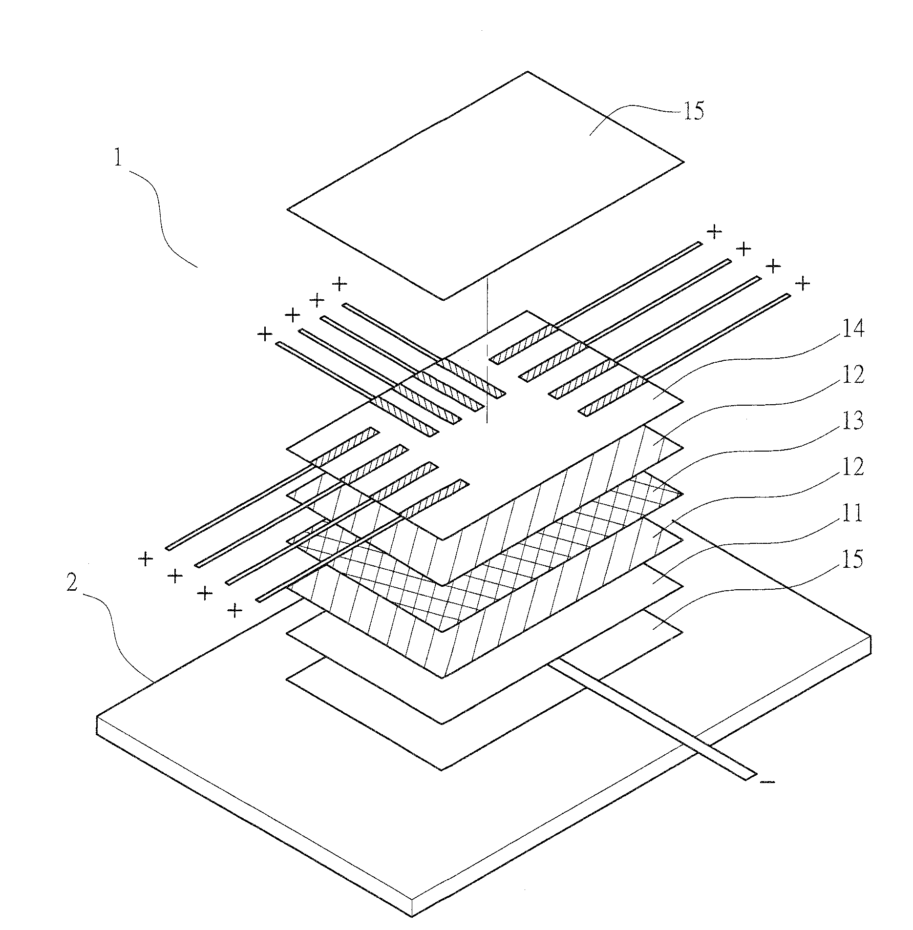 Surface agent having discharge function and battery using the same