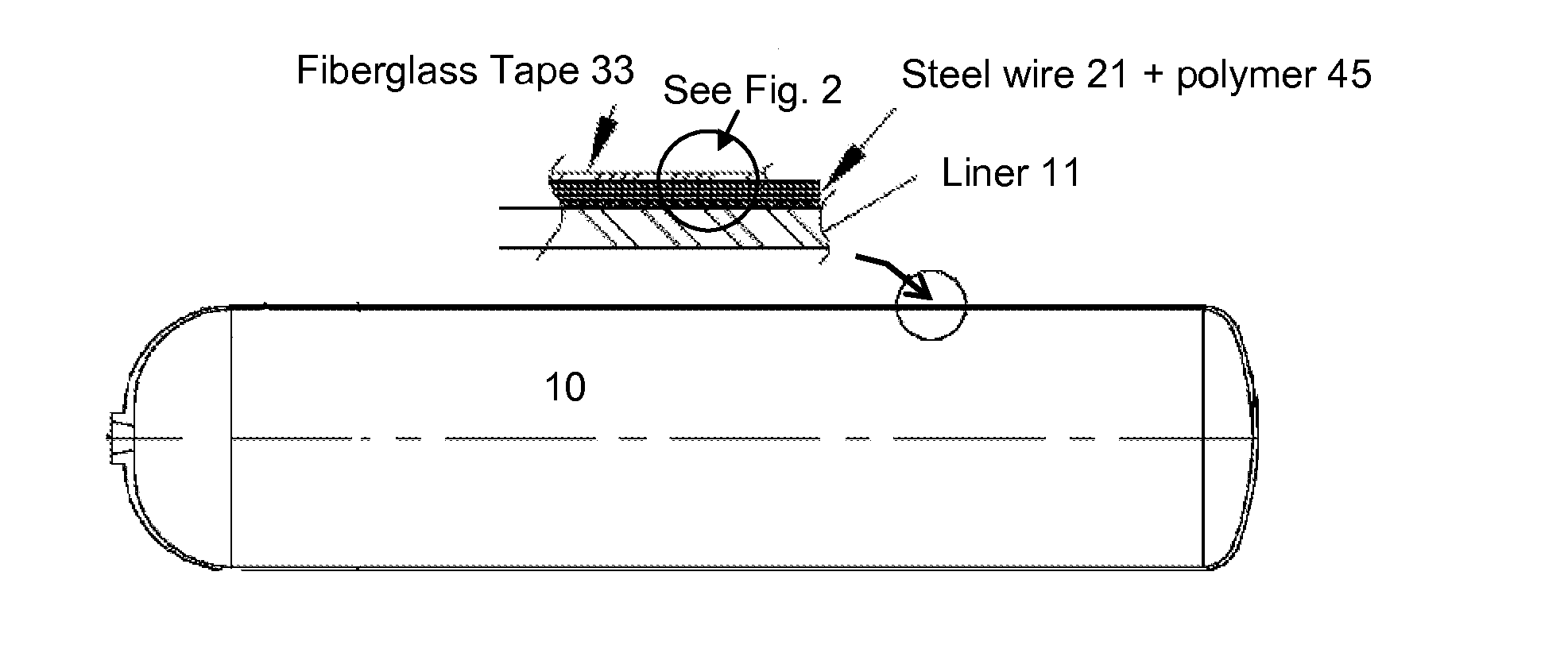 Steel wrapped pressure vessel